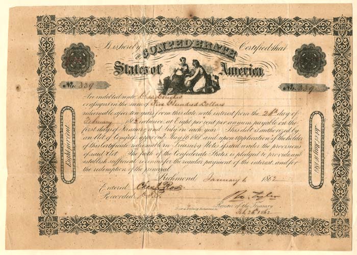 $500 Confederate States of America